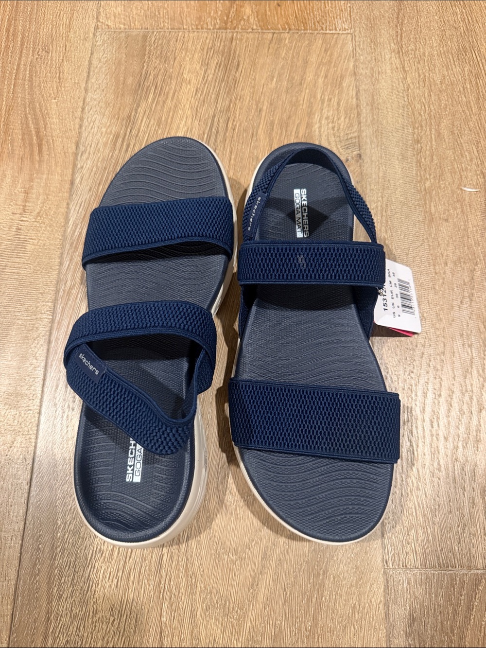 Skechers Navy Blue Dual-Strap Comfort Sandals